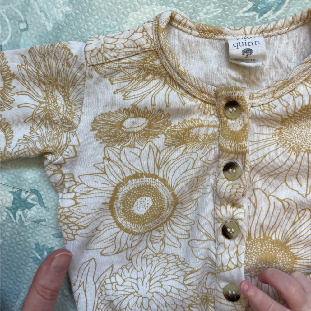 Kate Quinn sunflowers union suit romper